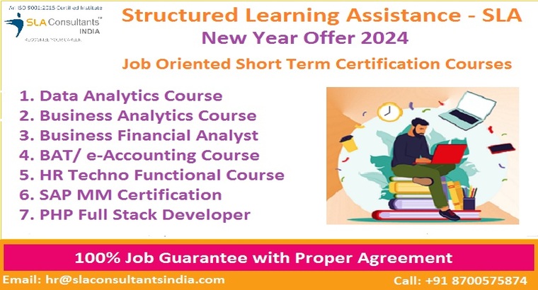 Data Analyst Course in Delhi by Microsoft, Online Data Analytics Certification in Delhi by Google, [100% Job with MNC] Learn Excel, VBA, SQL, Power BI, Python Data Science and Operation Data Analytics, Top Training Center in Delhi – SLA Consultants India,